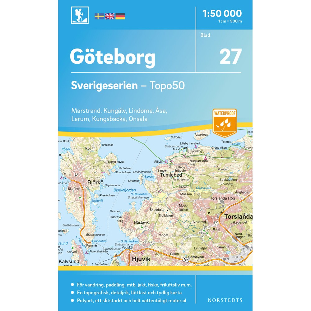 Köp 27 Göteborg Sverigeserien 1:50 000 med snabb leverans - Kartbutiken.se